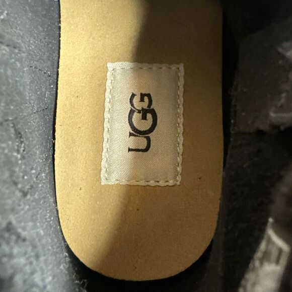 UGG WomanS Size 7 Black Josefene Cuff Suede Ankle Casual Zip Up Boots - Picture 7 of 10